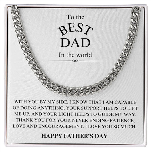 Best dad | Happy Father's Day | Cuban Chain necklace