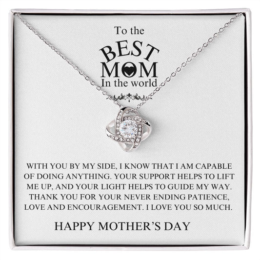 Best Mom | Happy Mother's Day | Love Knot Necklace
