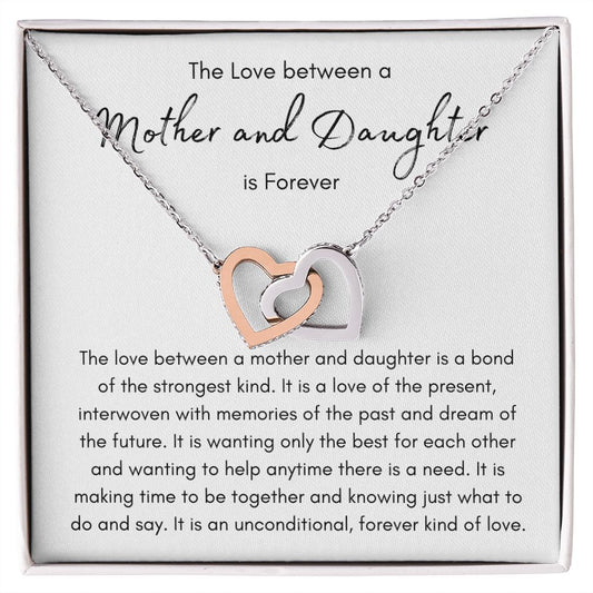 Mother and Daughter | forever | Interlocking Hearts
