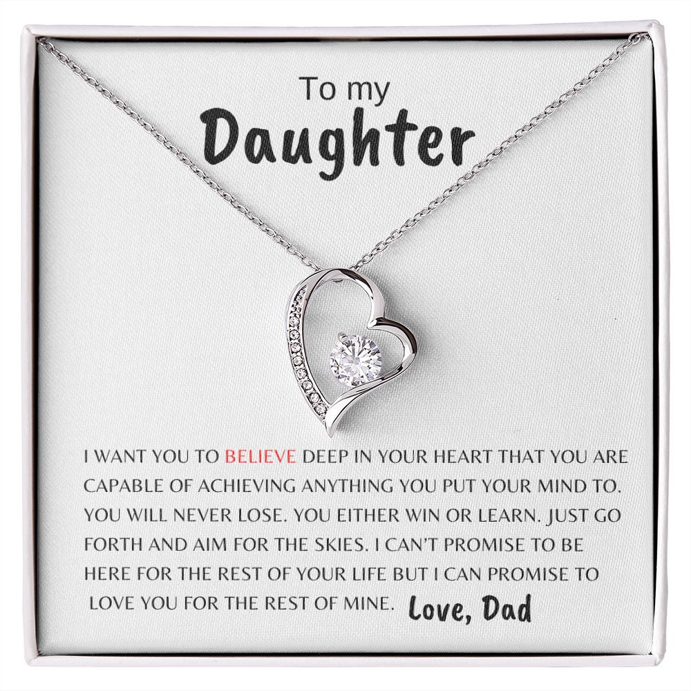 To My Daughter | Believe Deep | Forever Love Necklace