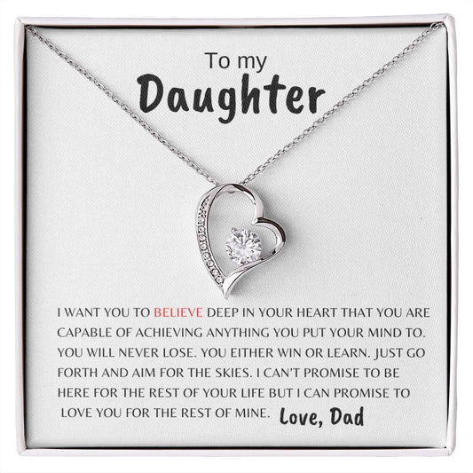 To My Daughter | Believe Deep | Forever Love Necklace