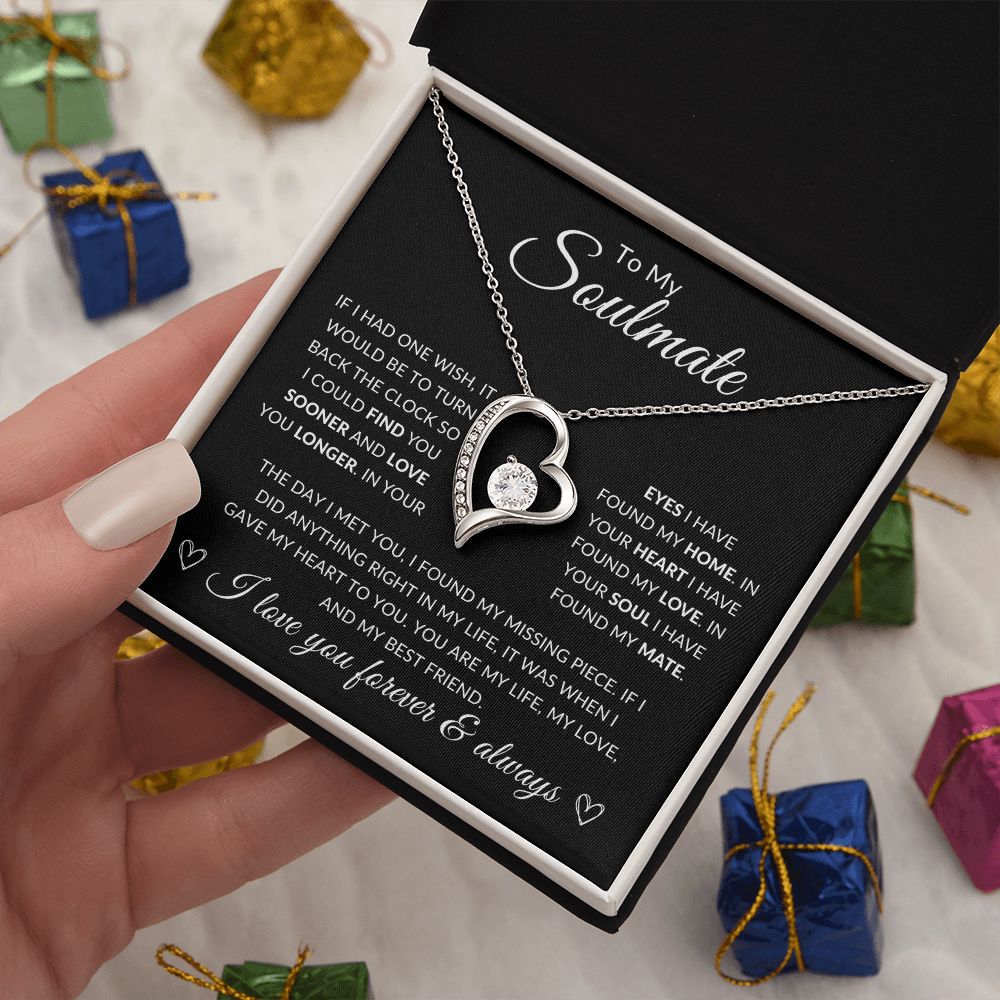 To my Soulmate | Found my mate | Forever love Necklace