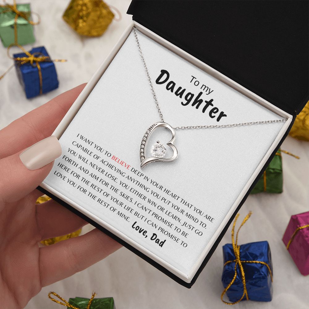 To My Daughter | Believe Deep | Forever Love Necklace