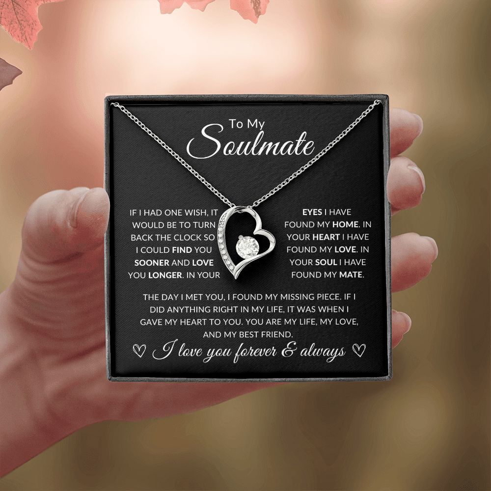 To my Soulmate | Found my mate | Forever love Necklace