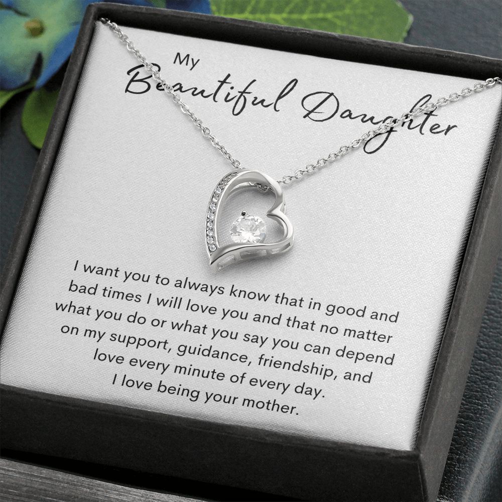 Beautiful Daughter | No matter what | Forever love Necklace