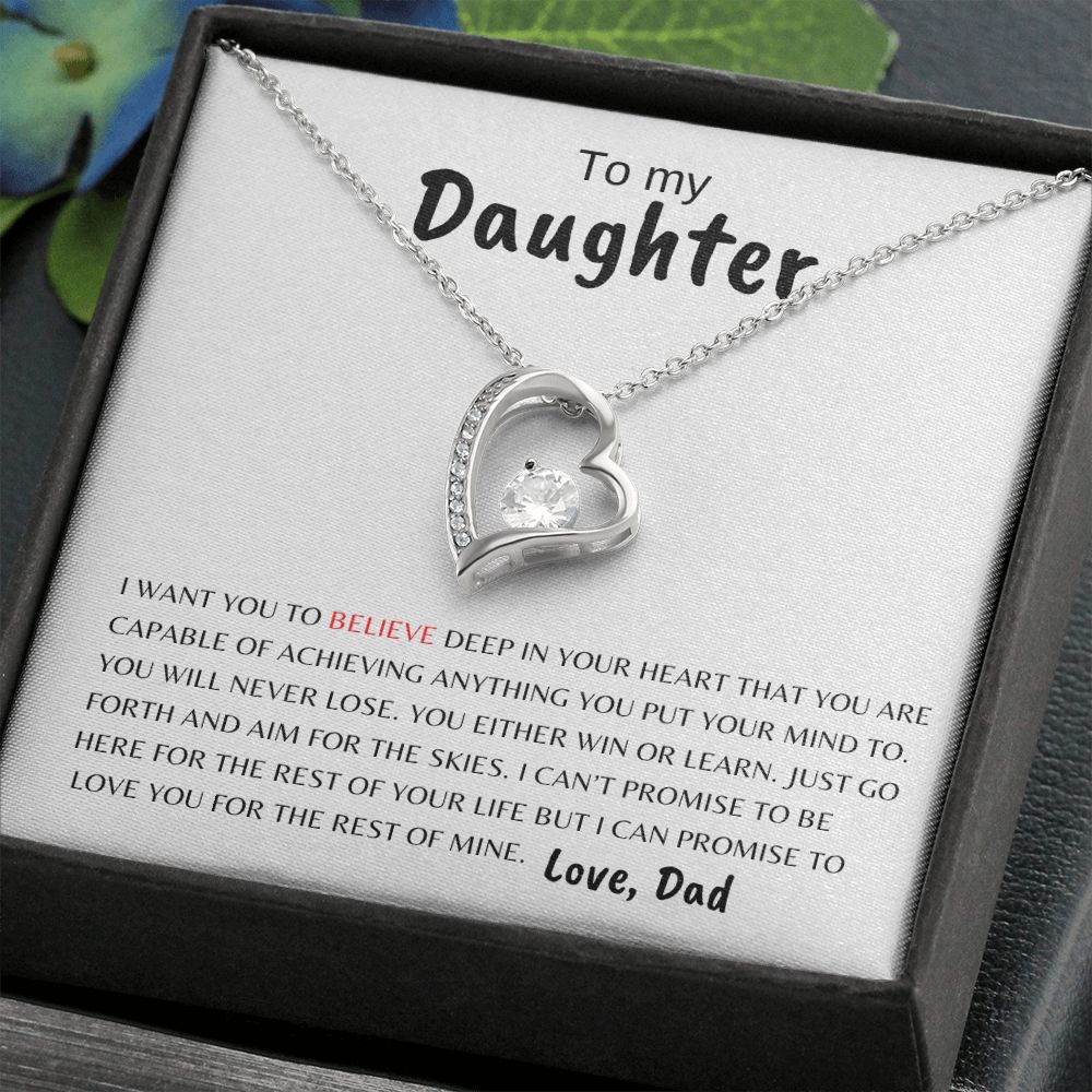 To My Daughter | Believe Deep | Forever Love Necklace