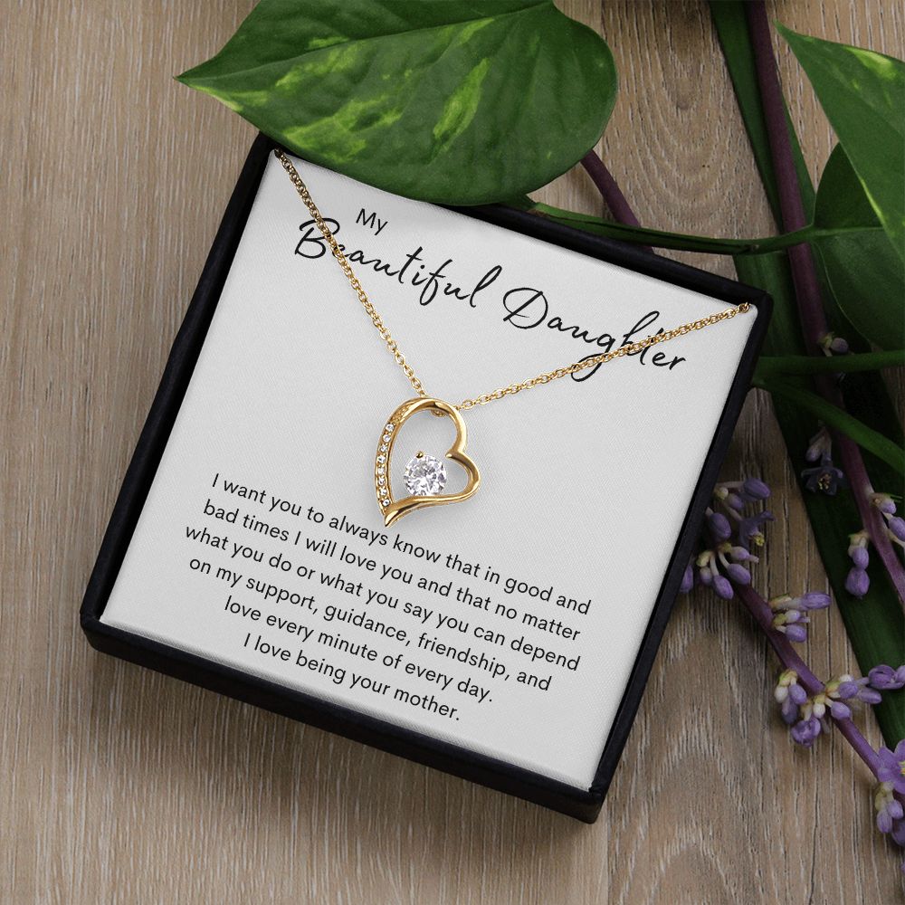 Beautiful Daughter | No matter what | Forever love Necklace